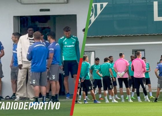 Assane Diao, visita de oro en una sesión de Betis sin Bartra pero con Junior Firpo