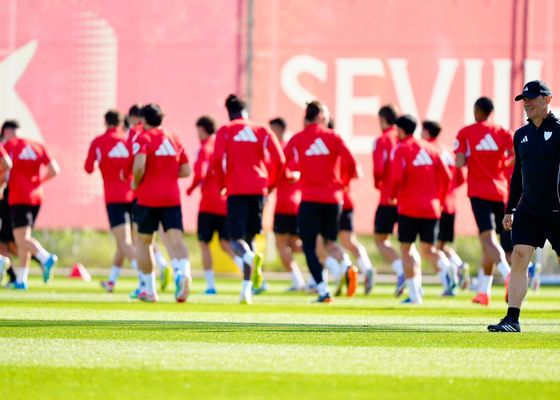 El Sevilla ultima la preparación para el partido contra el Real Oviedo