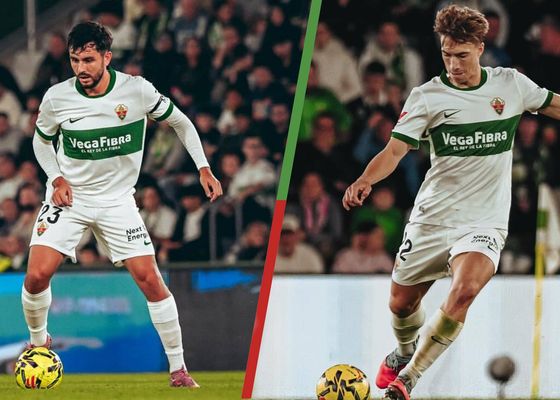Víctor Chust y Affengruber, doble contratiempo en la defensa del Elche para el duelo ante el Getafe