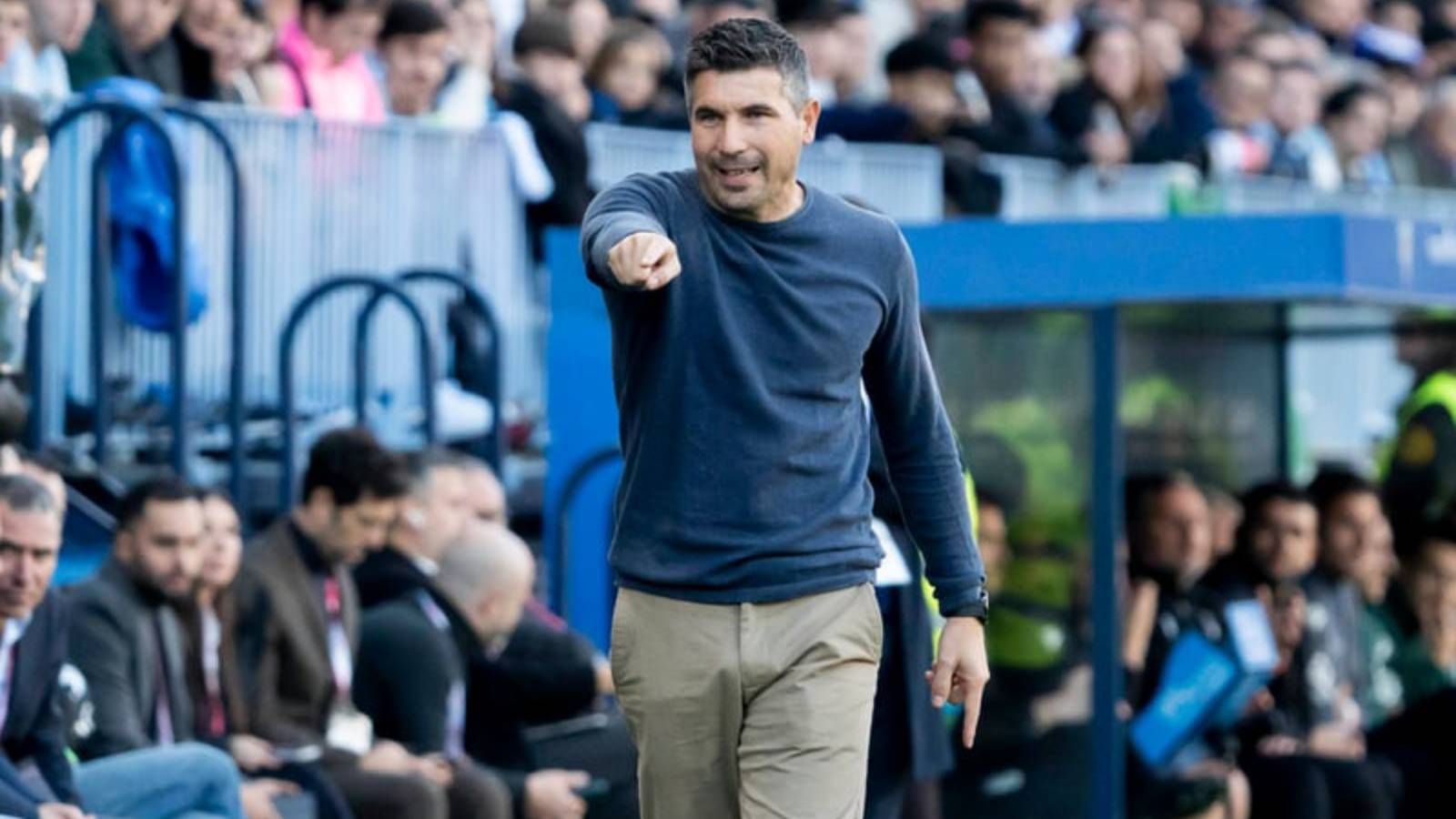 Funes, técnico del Málaga, se entrega a Rubi en la previa del partido contra el Almería: "Es el más experto de LaLiga"