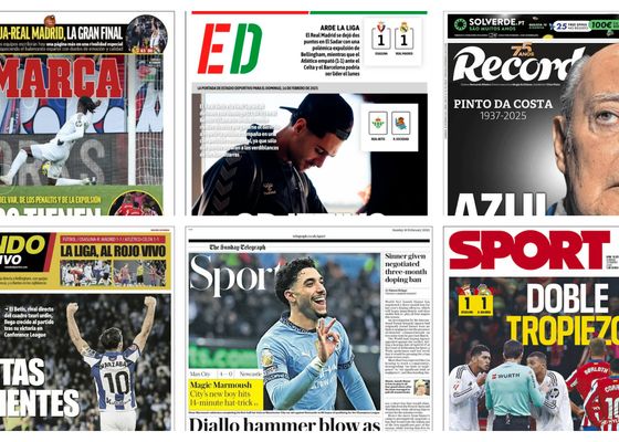 Los árbitros como protagonistas, el liderato en incógnita y lo que queda de jornada liguera, así vienen las portadas