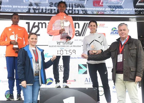 Kiprop y Bimr Zerihun reinan en el Medio Maratón de Sevilla