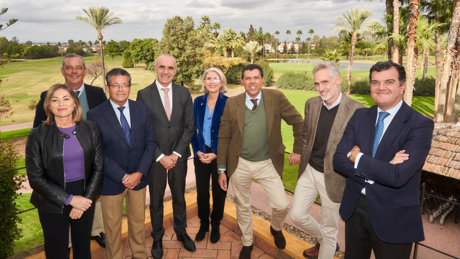 Visita institucional del alcalde de Sevilla, Antonio Muñoz, al Real Club Sevilla Golf