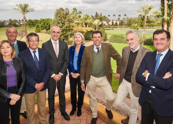Visita institucional del alcalde de Sevilla, Antonio Muñoz, al Real Club Sevilla Golf