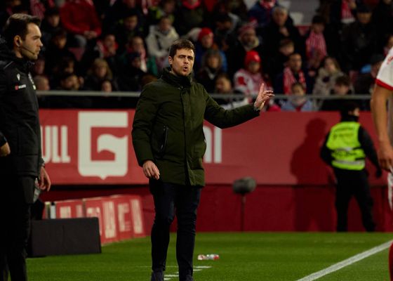 Alessio Lisci lamenta la derrota contra el Girona: "Un partido como hoy lo jugamos 100 veces y lo perdemos una"