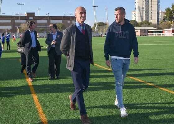  El CD San Pablo luce ante el alcalde de Sevilla