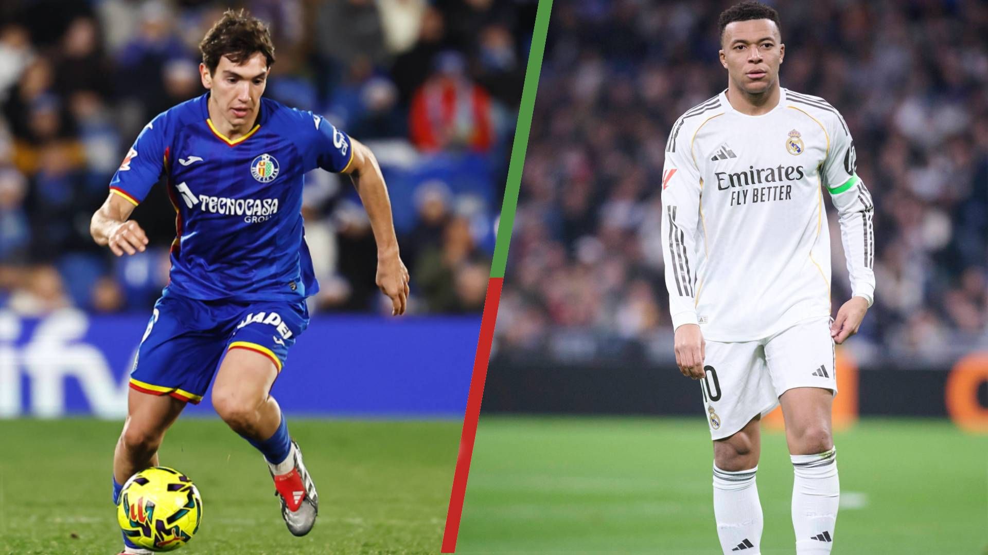 Mario Martín lo tiene claro antes de jugar en el Bernabéu: "Está claro que es mejor que no esté Mbappé"