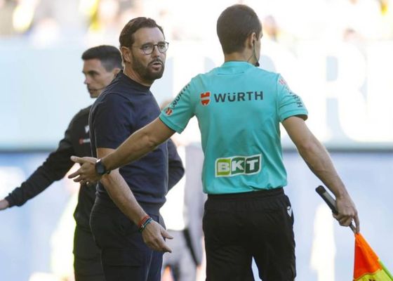 Bordalás también ataca al árbitro: "Si es al revés es roja para el del Getafe"