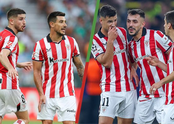 Aviso para Yuri, Sancet, Berenguer, Paredes y Galarreta en el Athletic Club
