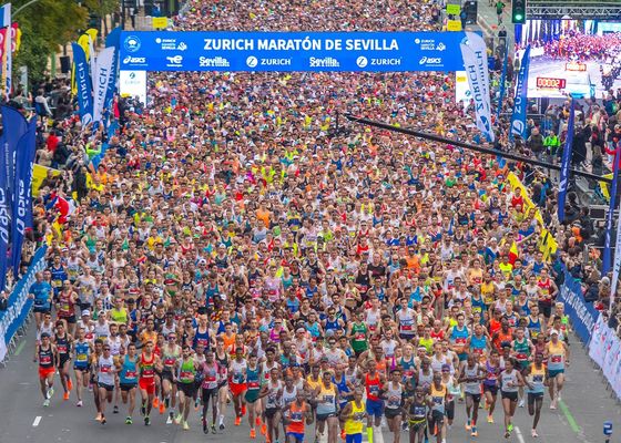 Agotados los dorsales para un Zurich Maratón Sevilla de récord