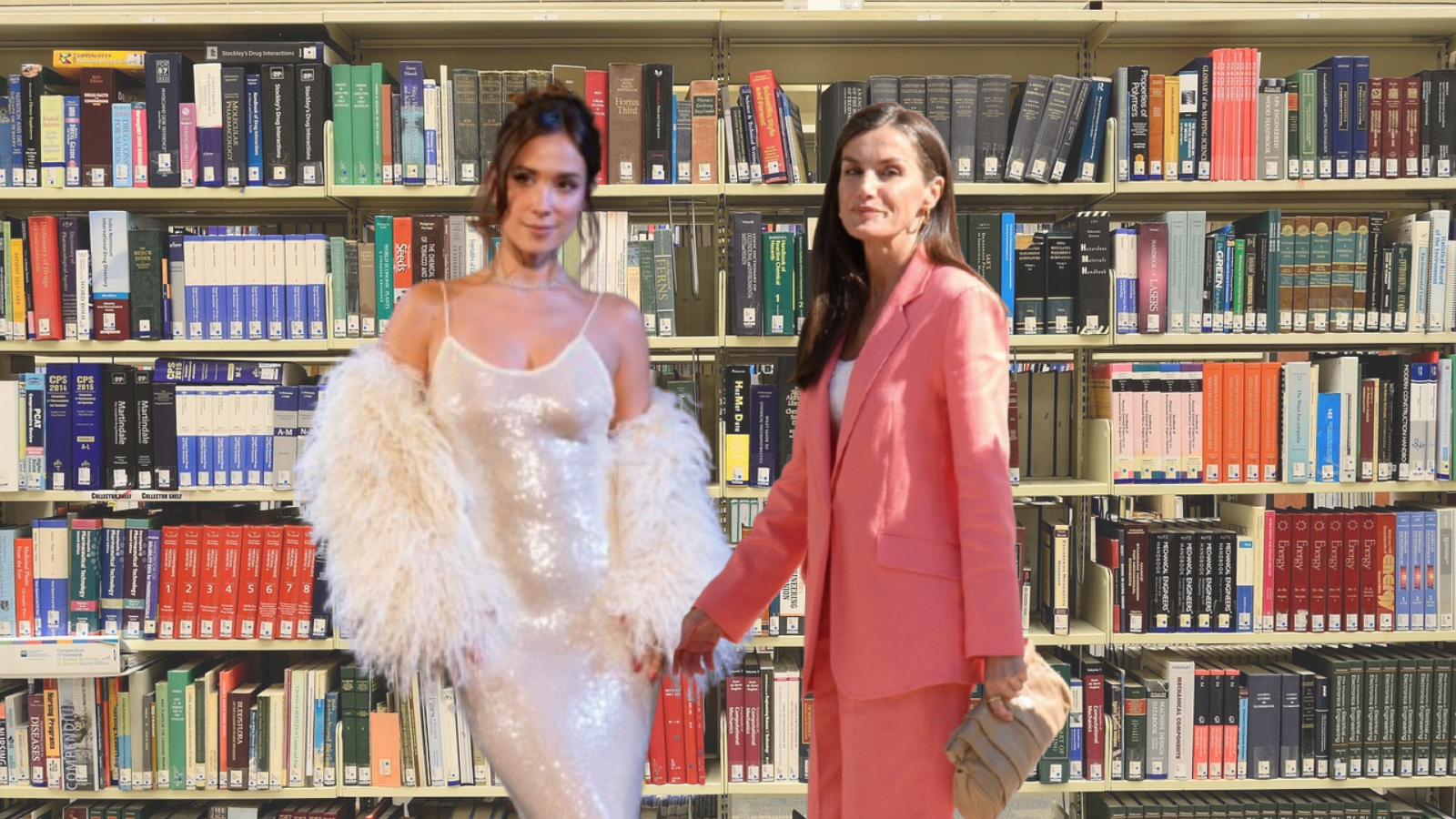 La reina Letizia 'responde' a María Pombo con libros