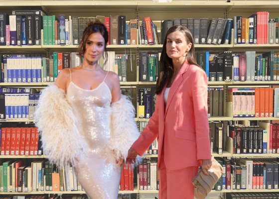 La reina Letizia 'responde' a María Pombo con libros