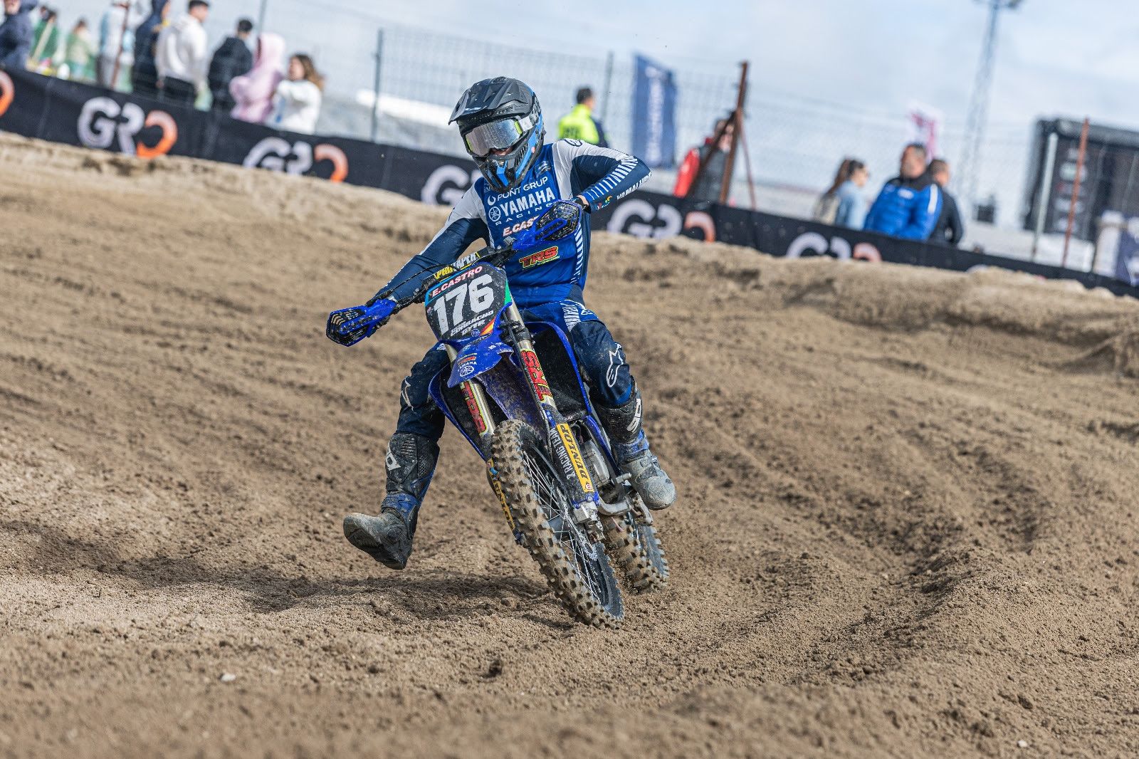 Jorge Salvador y el equipo sevillano Yamaha Eduardo Castro rozan el podio en el exigente Nacional de Malpartida