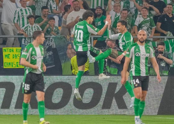 Así queda la lista con los máximos goleadores de la historia del Real Betis en Europa tras la eliminación verdiblanca 