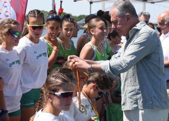Sevilla reina en el Nacional de remo olímpico de La Cartuja