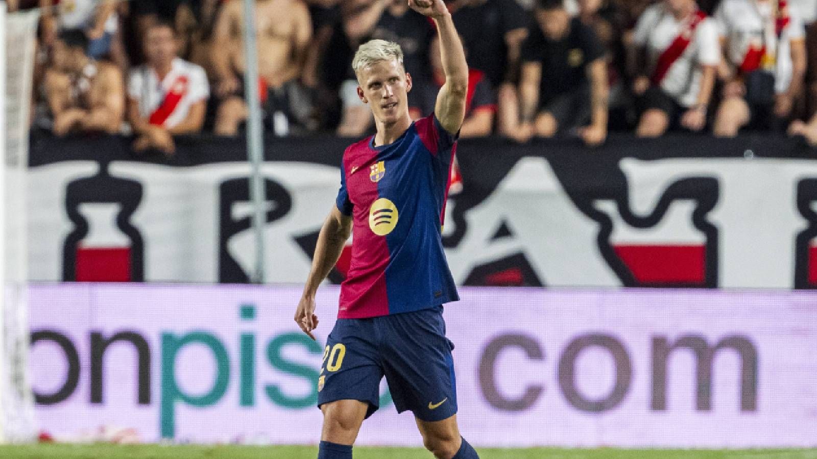 Rayo Vallecano 1-2 Barcelona: Dani Olmo, llegar y besar el santo