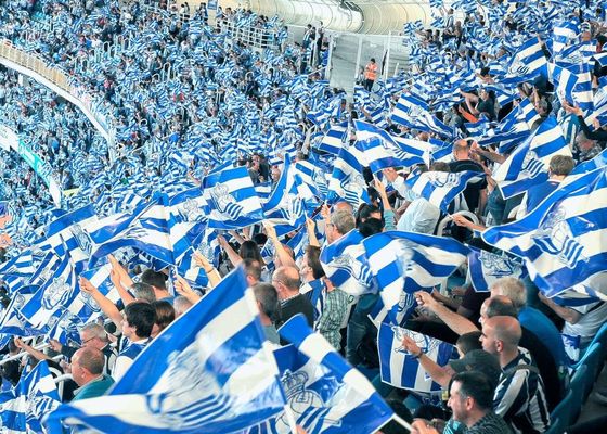La Real Sociedad alienta un lleno absoluto en Anoeta para el decisivo derbi ante el Athletic en la Copa del Rey 