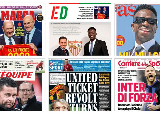 El fichaje millonario de Vinicius, la renovación de Luis De la Fuente y la presentación de Akor Adams, así vienen las portadas