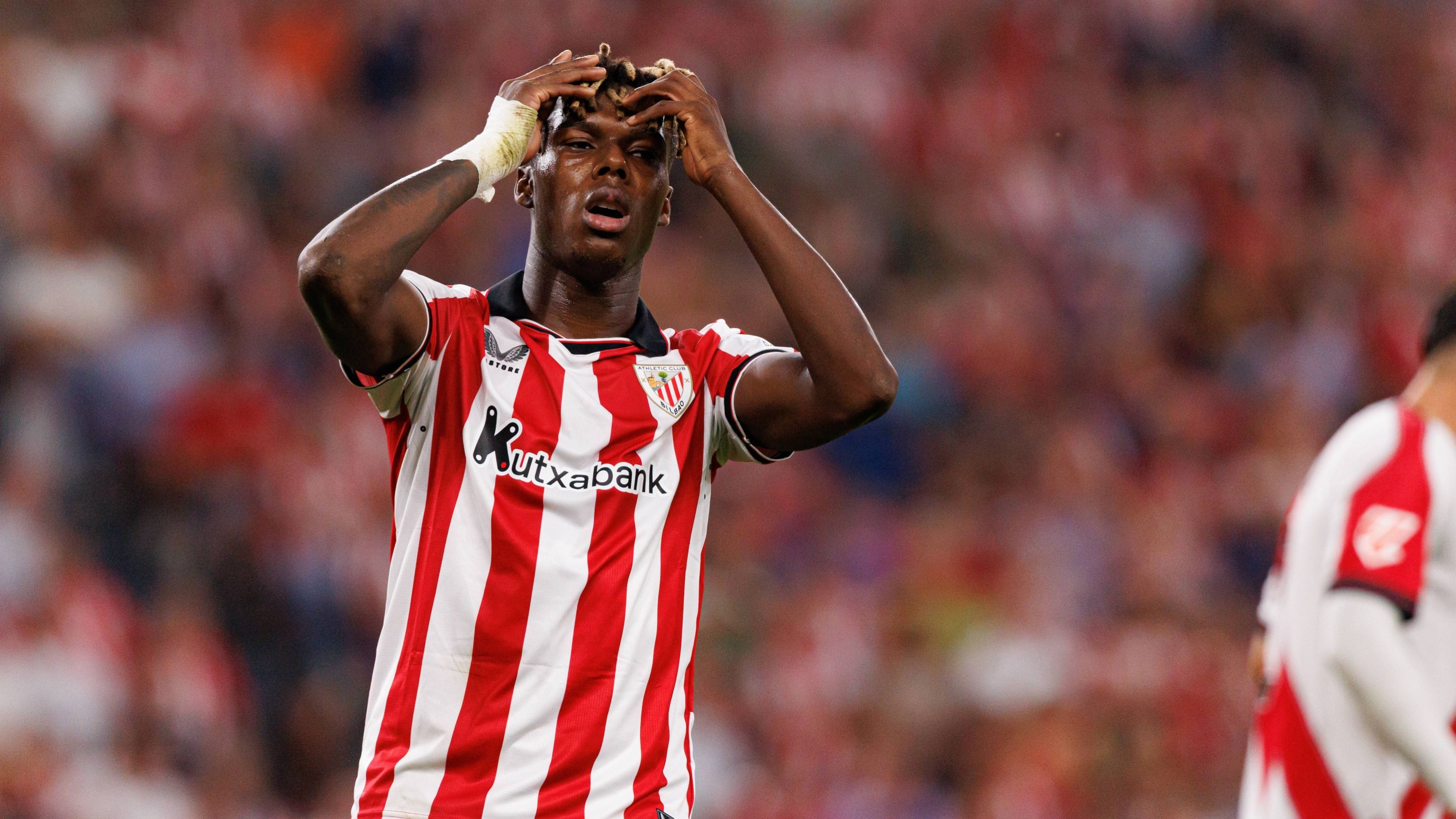 Unai Simón, sobre la pubalgia de Nico Williams: "Está haciendo todo lo posible para evitar la operación"