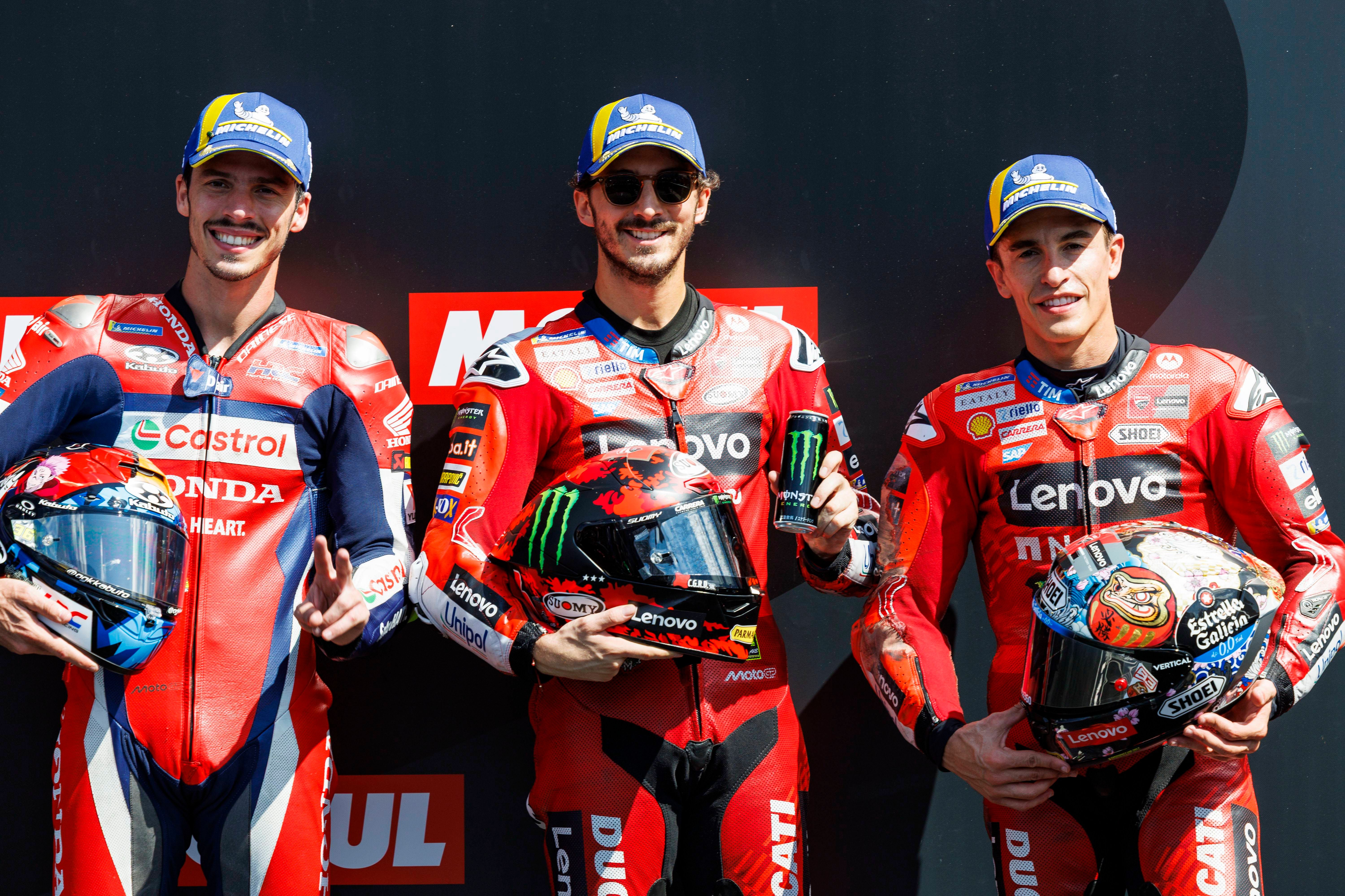 Luca Marini señala a Bagnaia como el único piloto al nivel de Marc Márquez