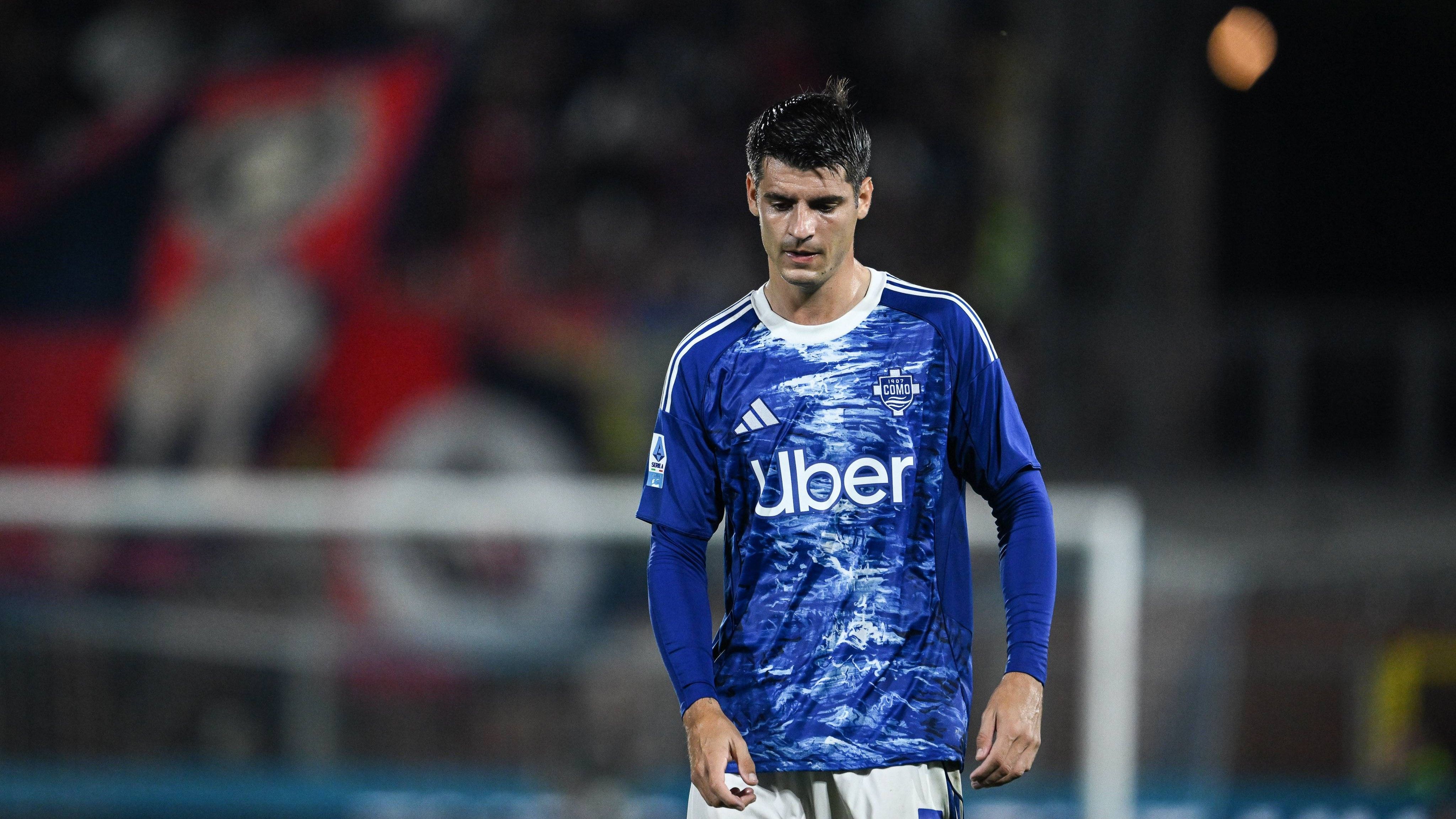 Mal partido de Morata ante el Genoa con un fallo estrepitoso