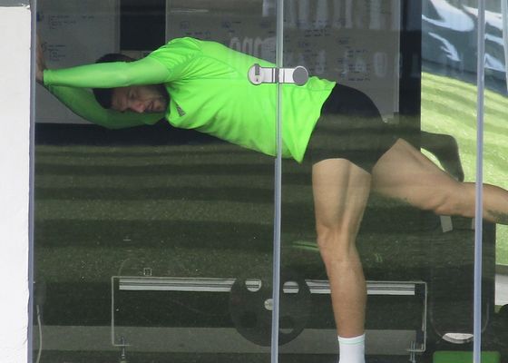 Ruibal y Bellerín avanzan en su recuperación en la sesión previa al Celta de Vigo