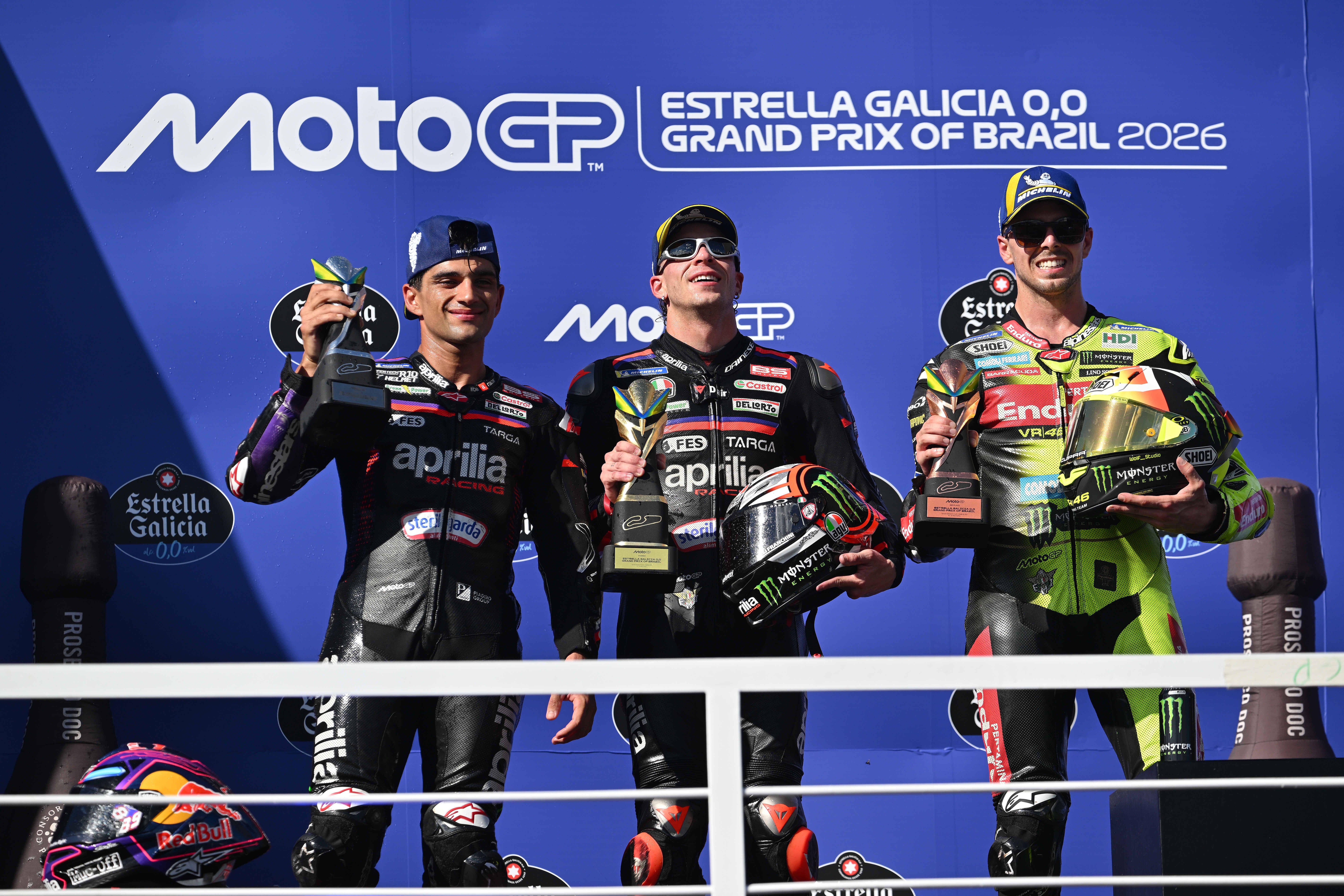Así queda la clasificación del Mundial de MotoGP 2026 tras el Gran Premio de Brasil: Bezzecchi sigue imbatible y Jorge Martín sube al segundo puesto