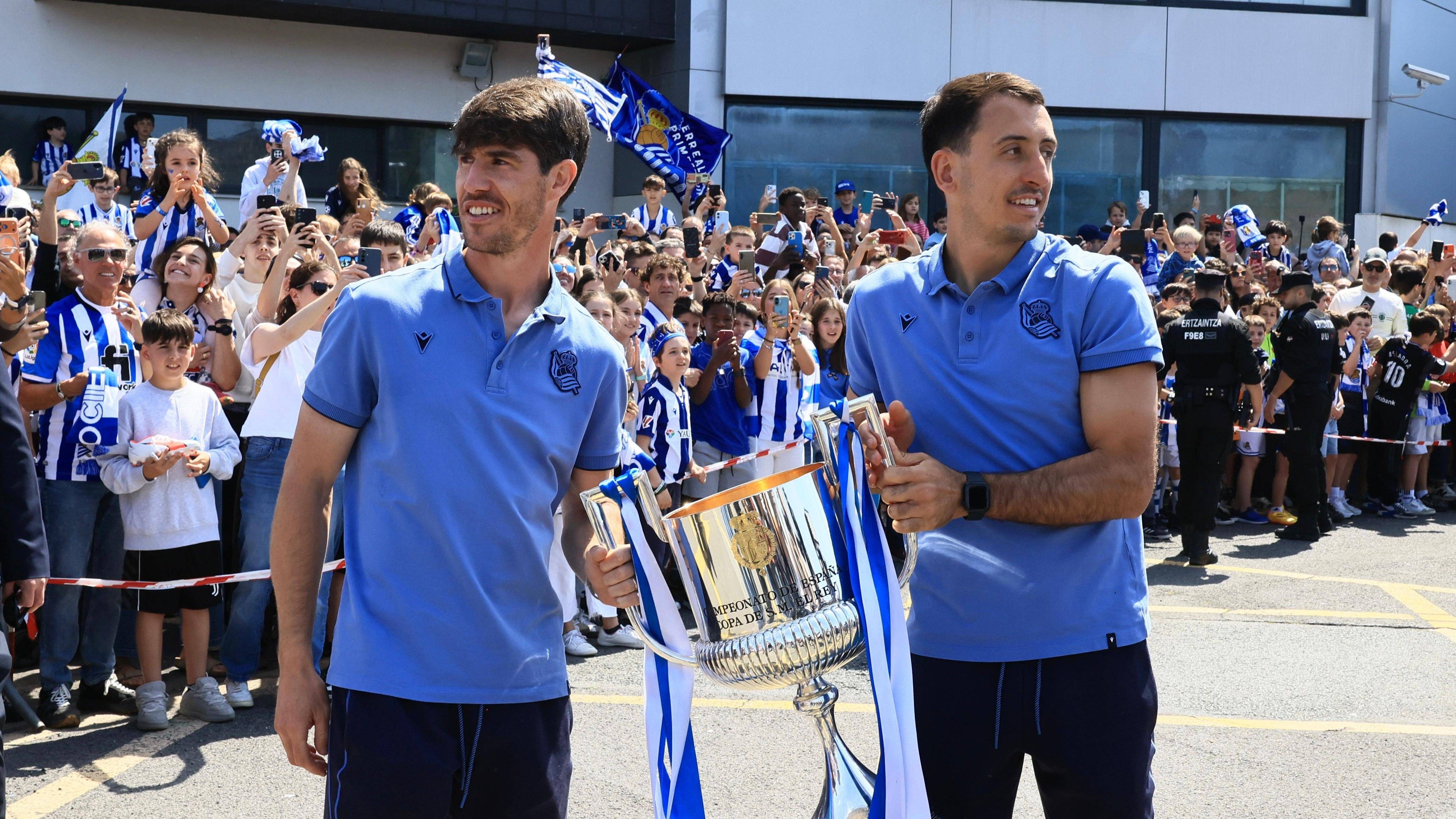 Remiro, Oyarzabal, Elustondo, Barrenetxea, Zubeldia y Aihen Muñoz marcan un hito con la Real Sociedad