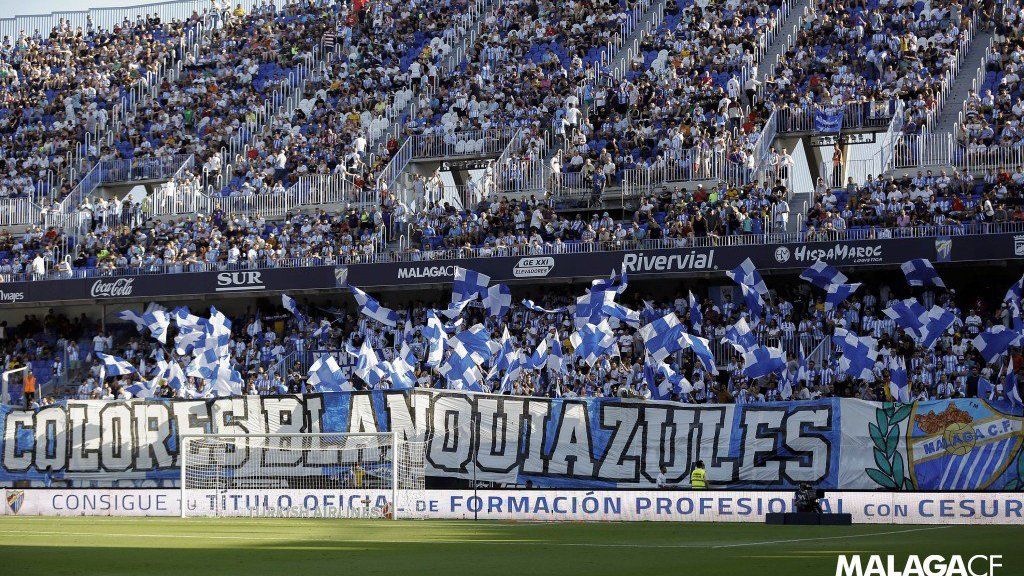 El Málaga llora por el descenso virtual