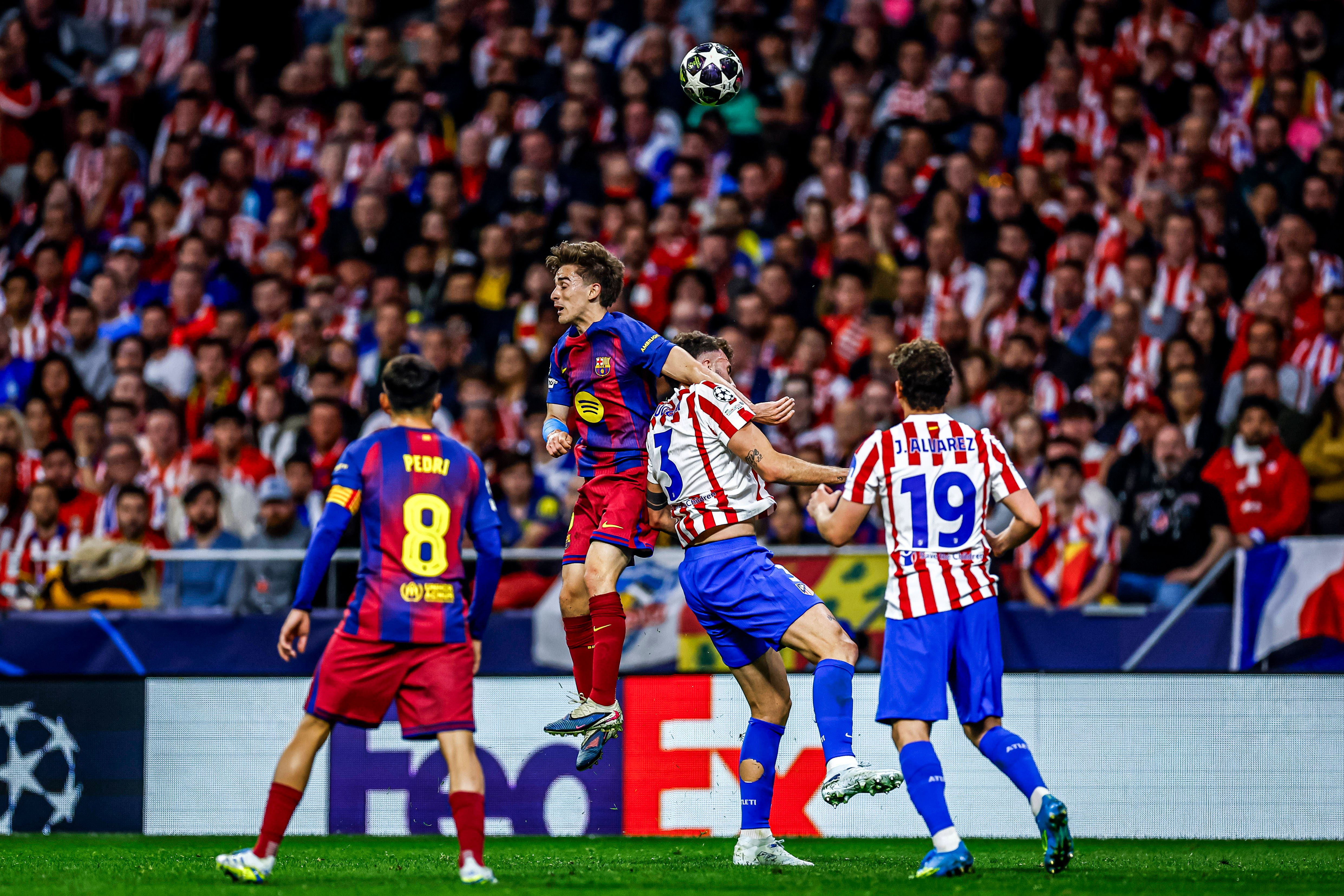 Gavi habla claro sobre la expulsión de Eric García y el codazo a Ruggeri en el Atlético de Madrid - Barcelona