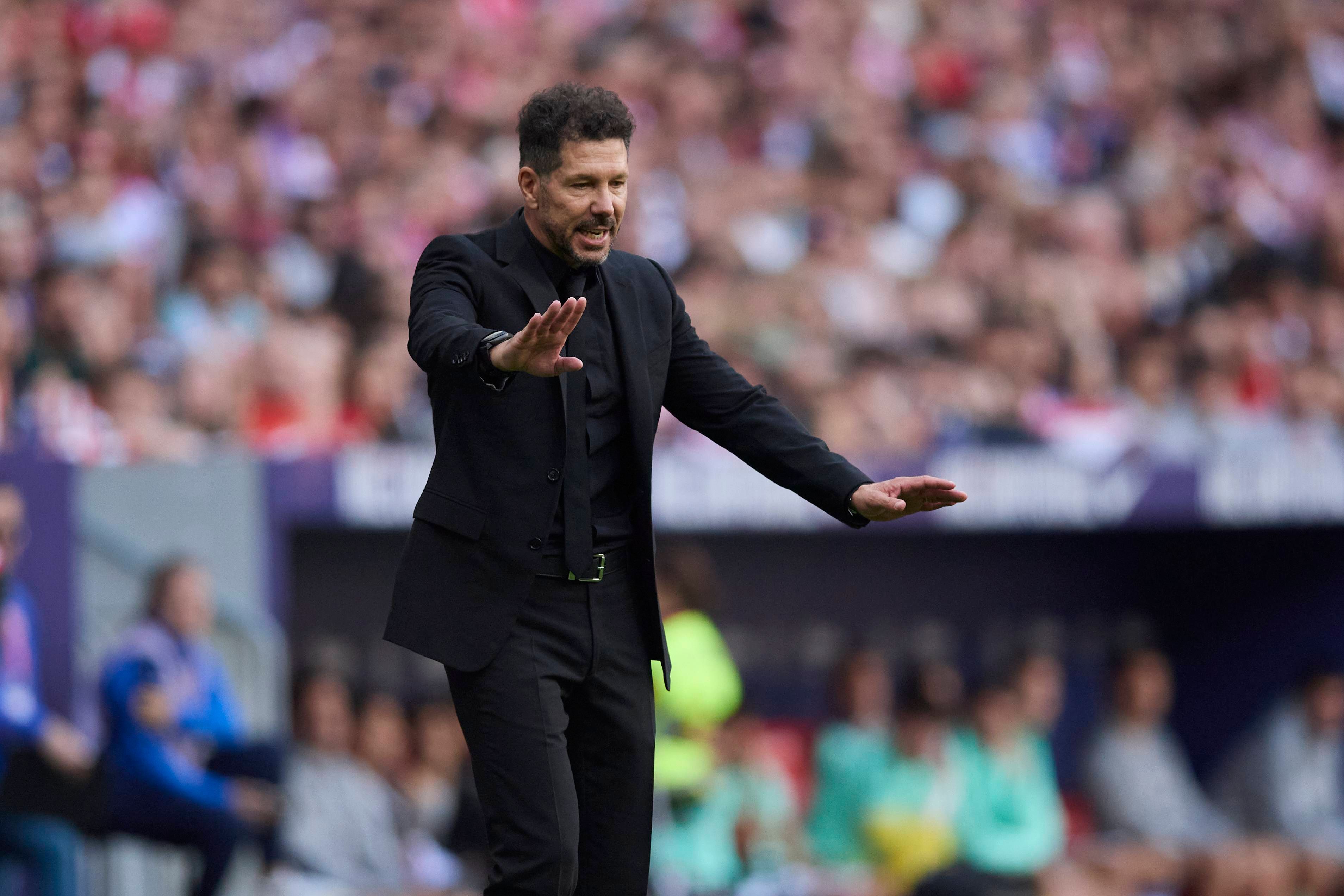 Simeone no entra al trapo de Courtois 