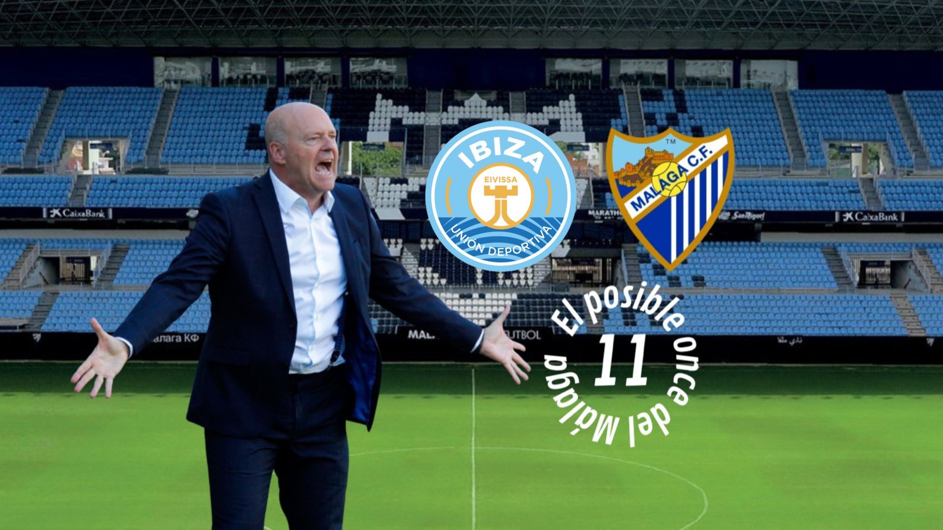 El posible once del Málaga ante el Ibiza