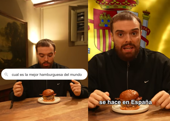 La mejor hamburguesa del mundo está en España y tiene el sobresaliente de Ibai Llanos