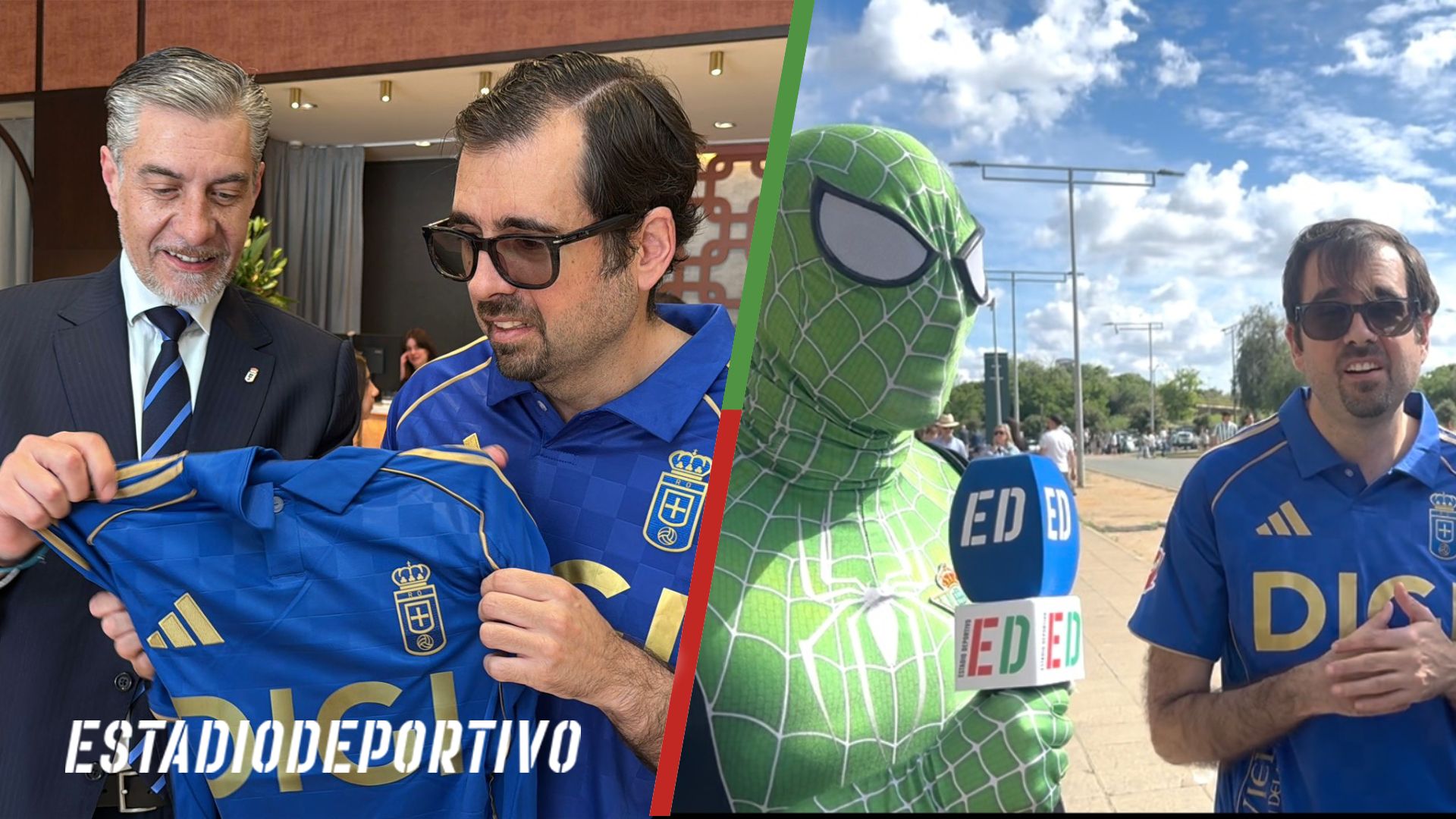 El emotivo homenaje del Real Oviedo a Pedro, aficionado que padece autismo y hermano de Spider-Bético: "Un gran gesto que valoramos muchísimo"