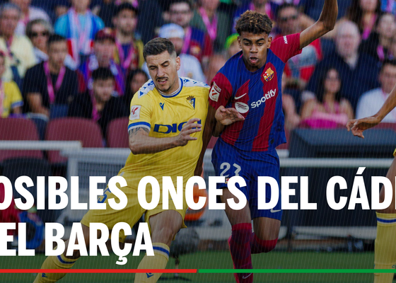 Cádiz - Barcelona: Alineaciones probables del partido de hoy de LaLiga EA Sports