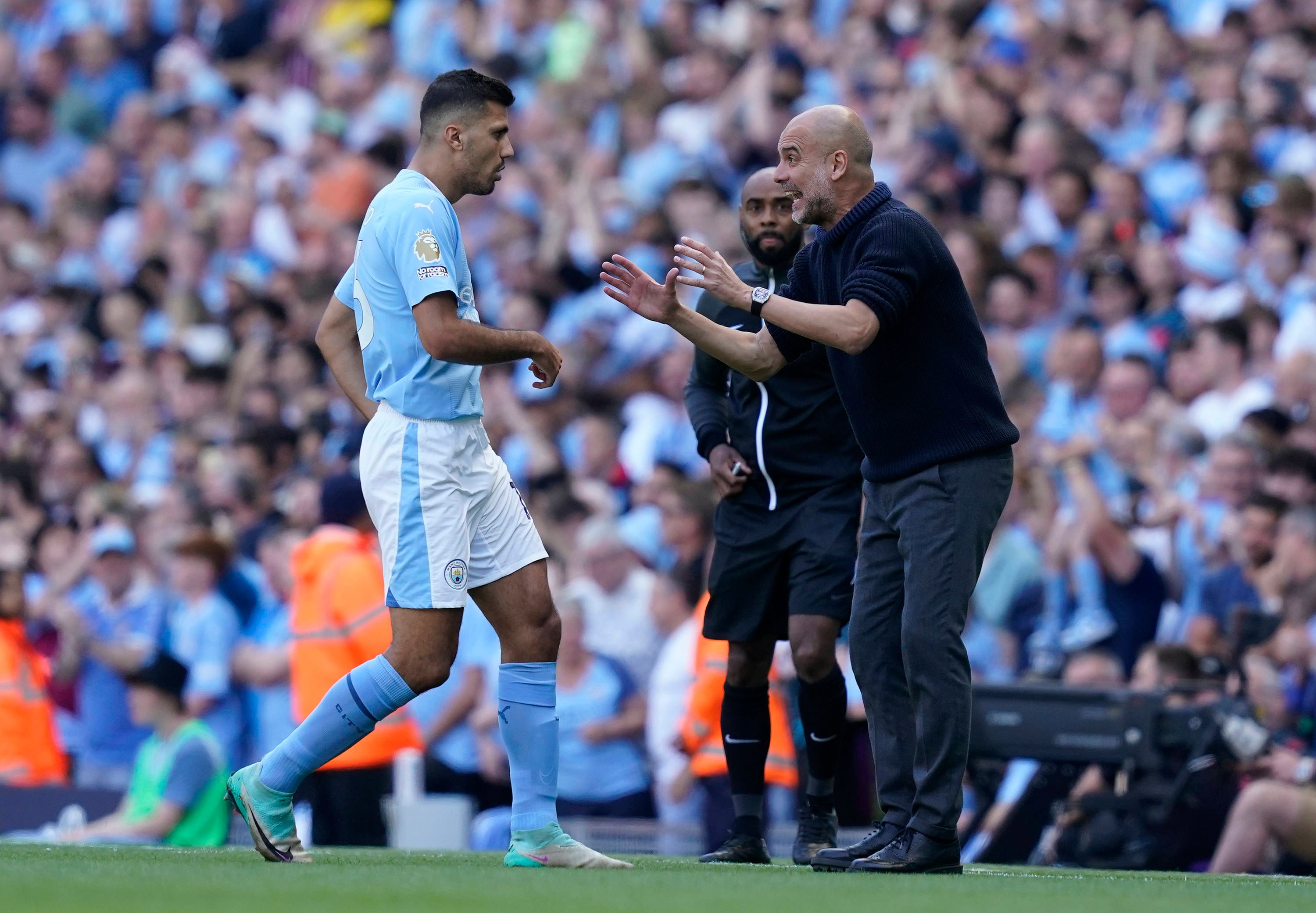 Guardiola mantiene la incertidumbre con Rodri de cara a la final de la FA Cup contra el Chelsea: "Veremos"