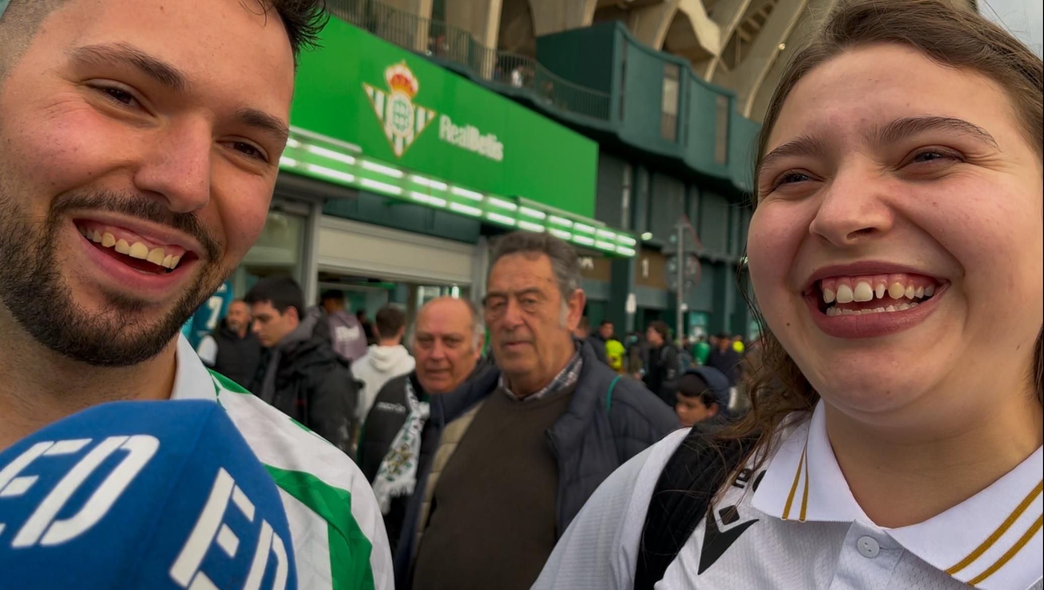 David y Ana, la antítesis al mundo ultra que une al Betis y al Vitória SC hecha pareja