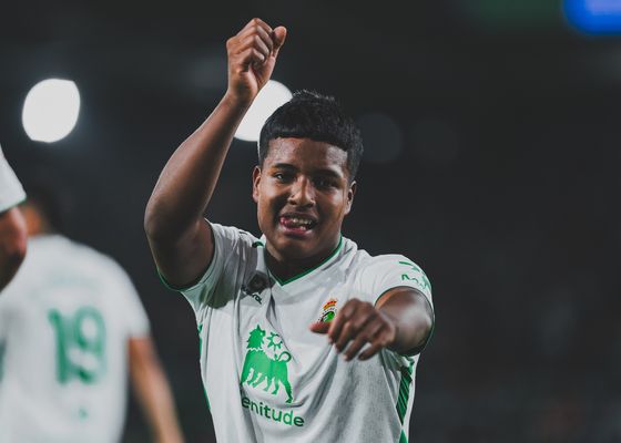 Jeremy Arévalo, en el escaparate del Racing de Santander