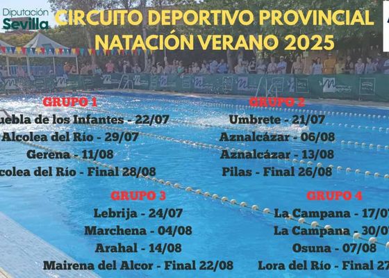 Lora del Río y Alcolea del Río ponen el broche de oro al Circuito provincial de Natación de Verano