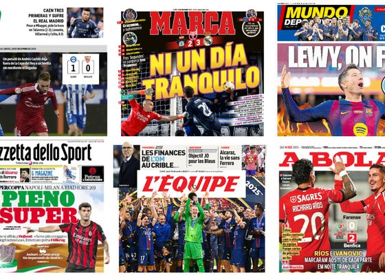 Las sorpresas en la Copa del Rey, el PSG campeón intercontinental y la separación de Alcaraz y Ferrero... así vienen las portadas