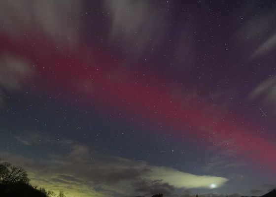 Auroras boreales sorprendentes iluminan España 