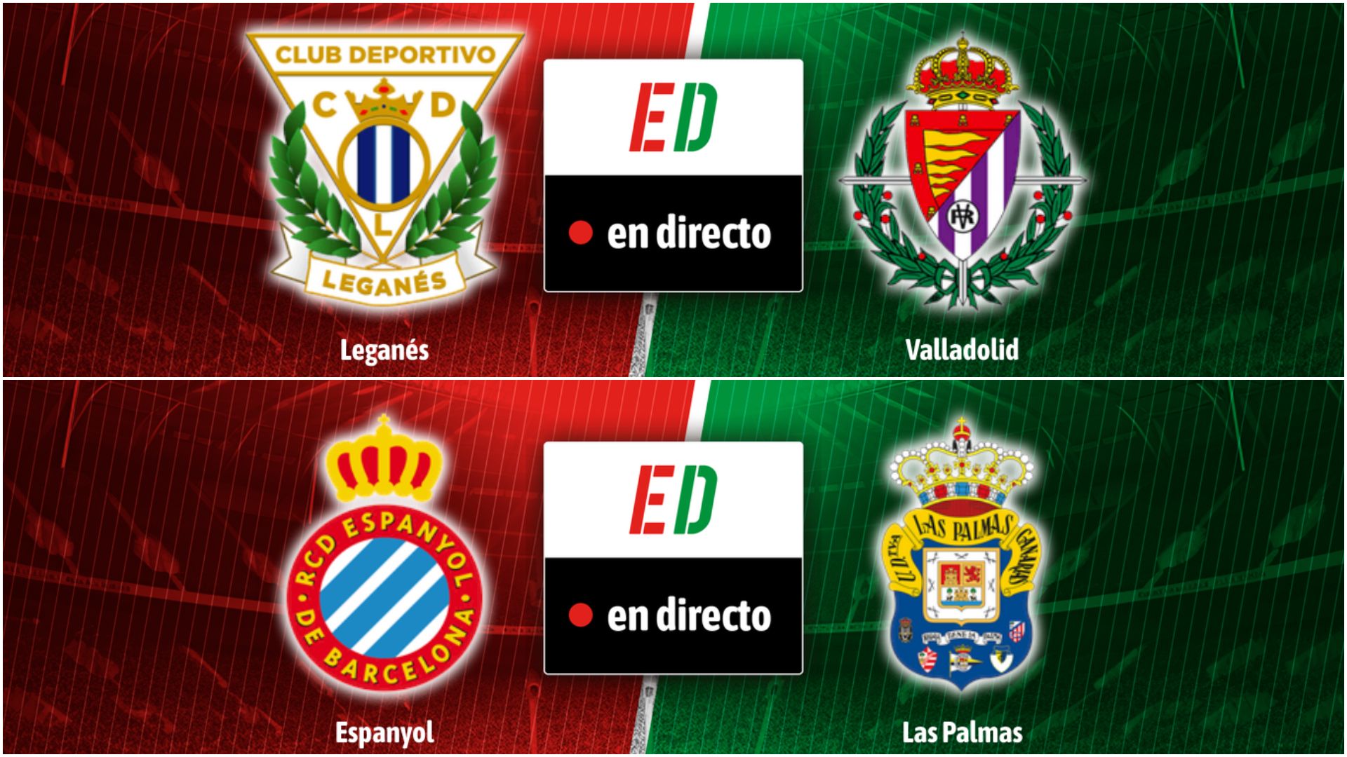 LaLiga en directo | Partidos y resultados de la jornada 38: El descenso en juego: Leganés - Valladolid y Espanyol - Las Palmas