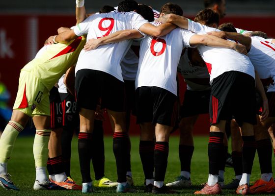El Sevilla Atlético, sin margen de error, comprime su calendario: Teruel, Tarazona, el aplazado con el Cartagena y Atlético B 
