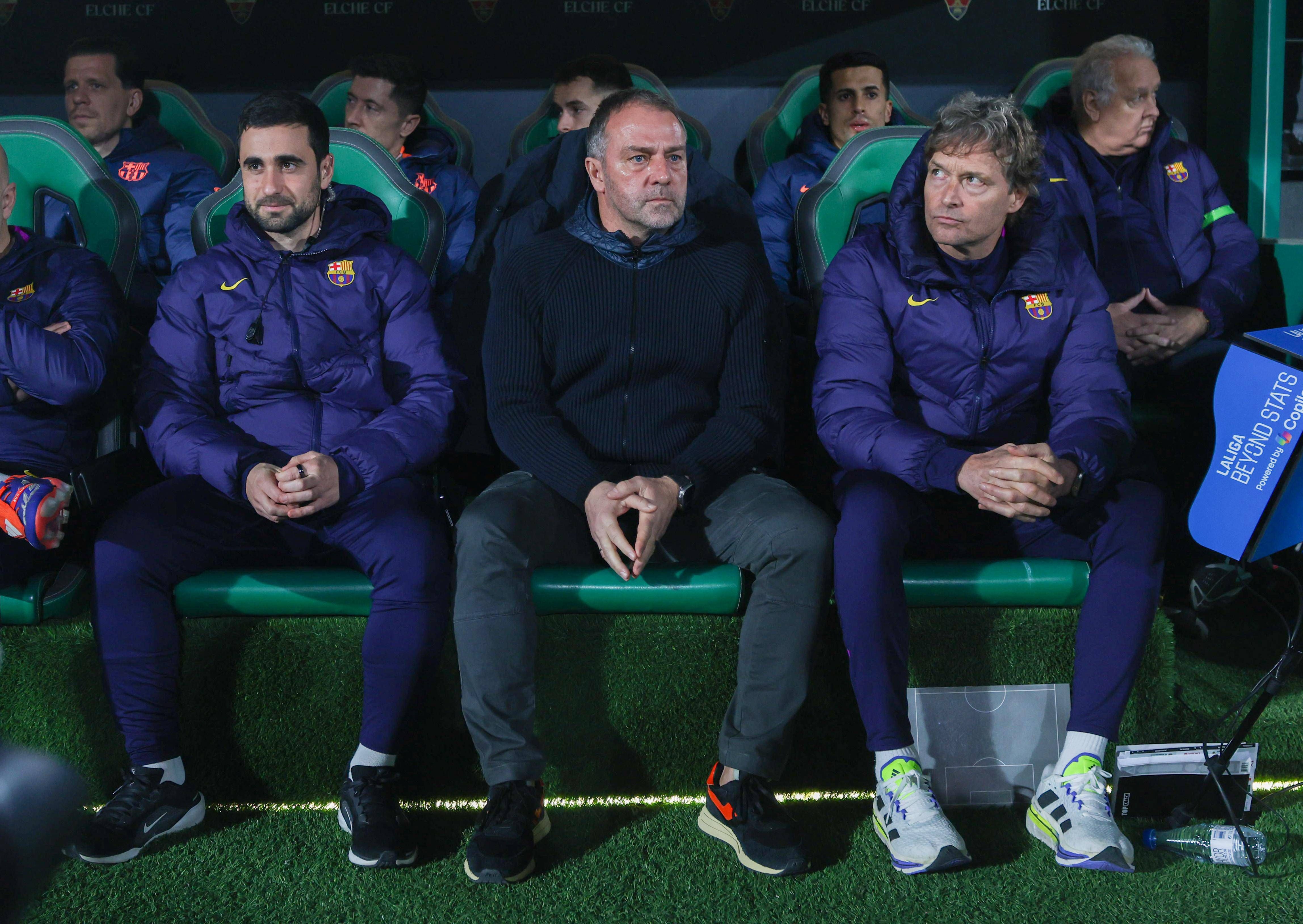Hansi Flick destaca la falta de efectividad contra el Elche: "Jugamos un partido fantástico, excepto en los últimos metros"