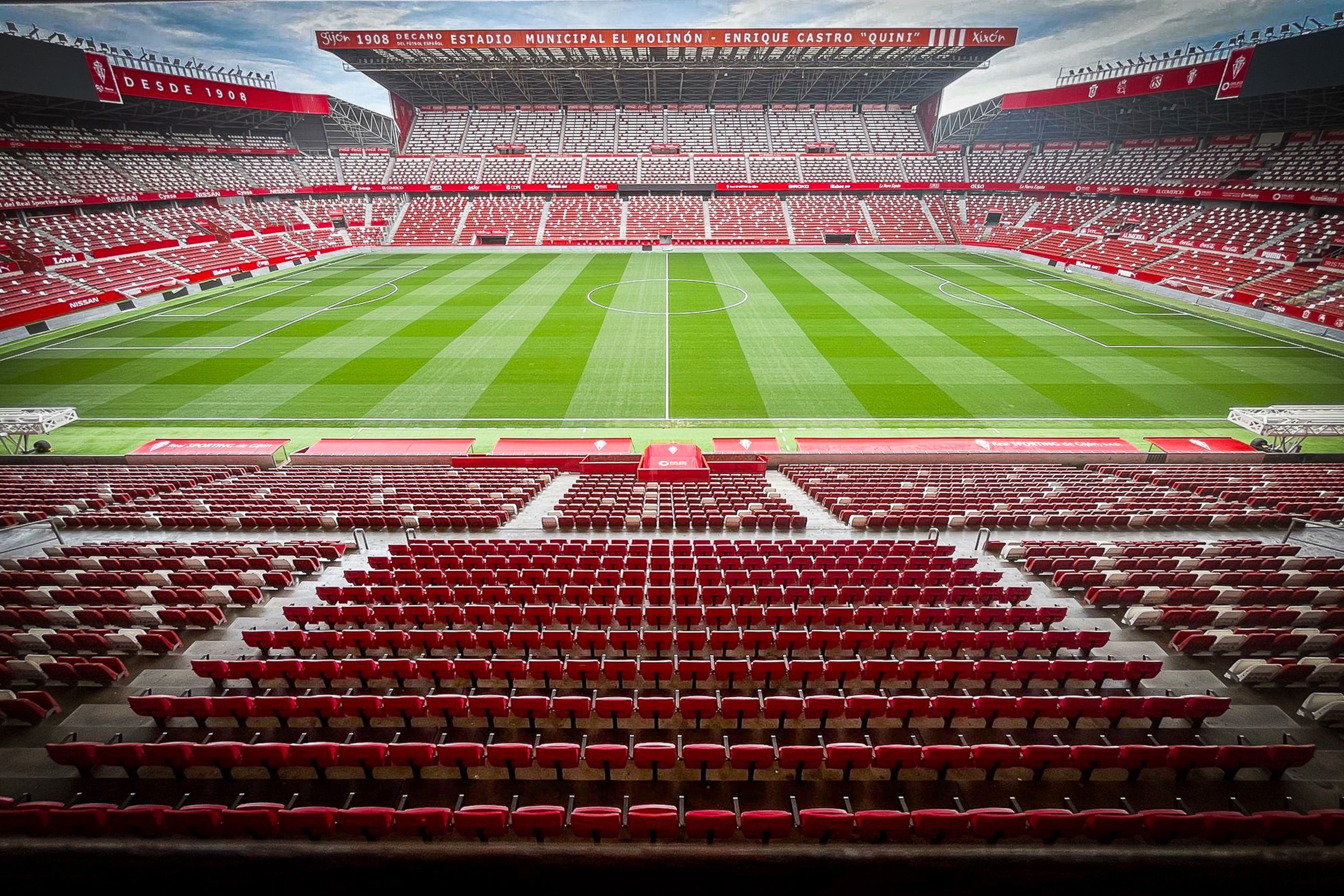 Estadio del Molinón - Enrique Castro Quini: capacidad, año de construcción y localización del estadio del Sporting de Gijón