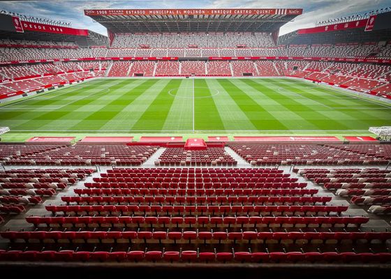 Estadio del Molinón - Enrique Castro Quini: capacidad, año de construcción y localización del estadio del Sporting de Gijón