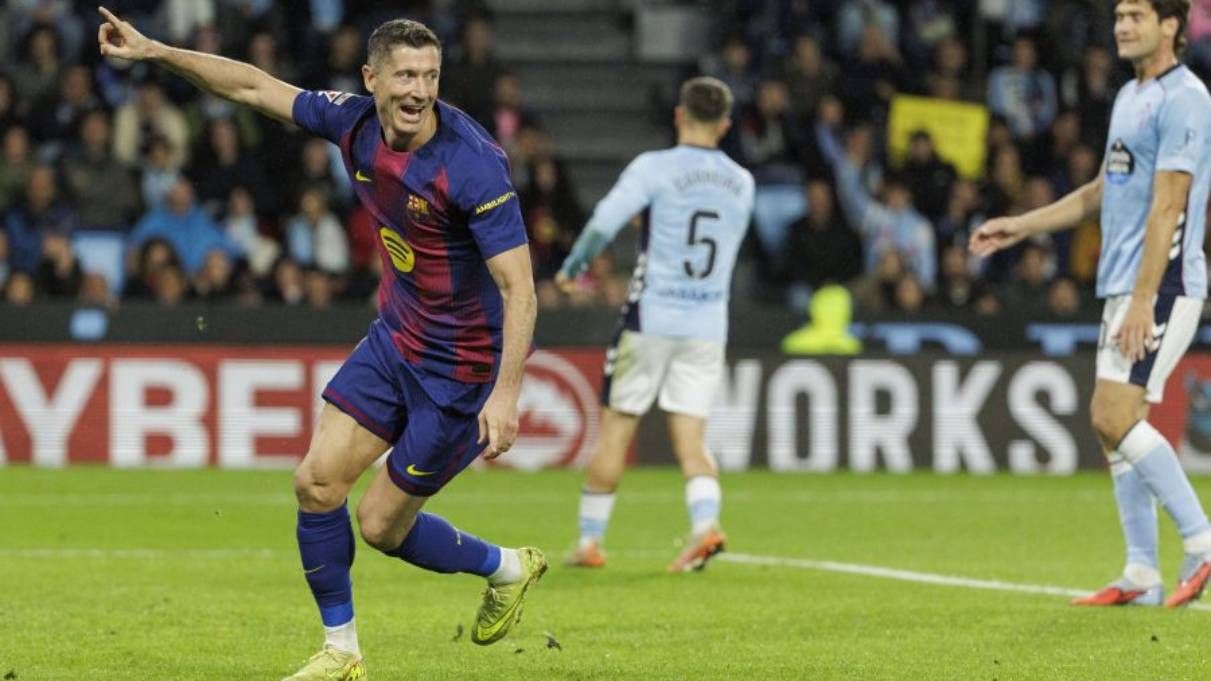 Celta de Vigo 2-4 Barcelona: Lewandowski marca el camino hacia la cima
