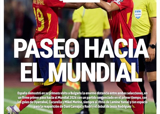 La portada de ESTADIO Deportivo para el viernes, 5 de septiembre de 2025