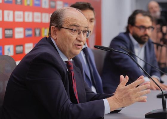 El presidente del Sevilla explica el vídeo de El Chiringuito y anuncia al nuevo técnico del Sevilla Atlético 
