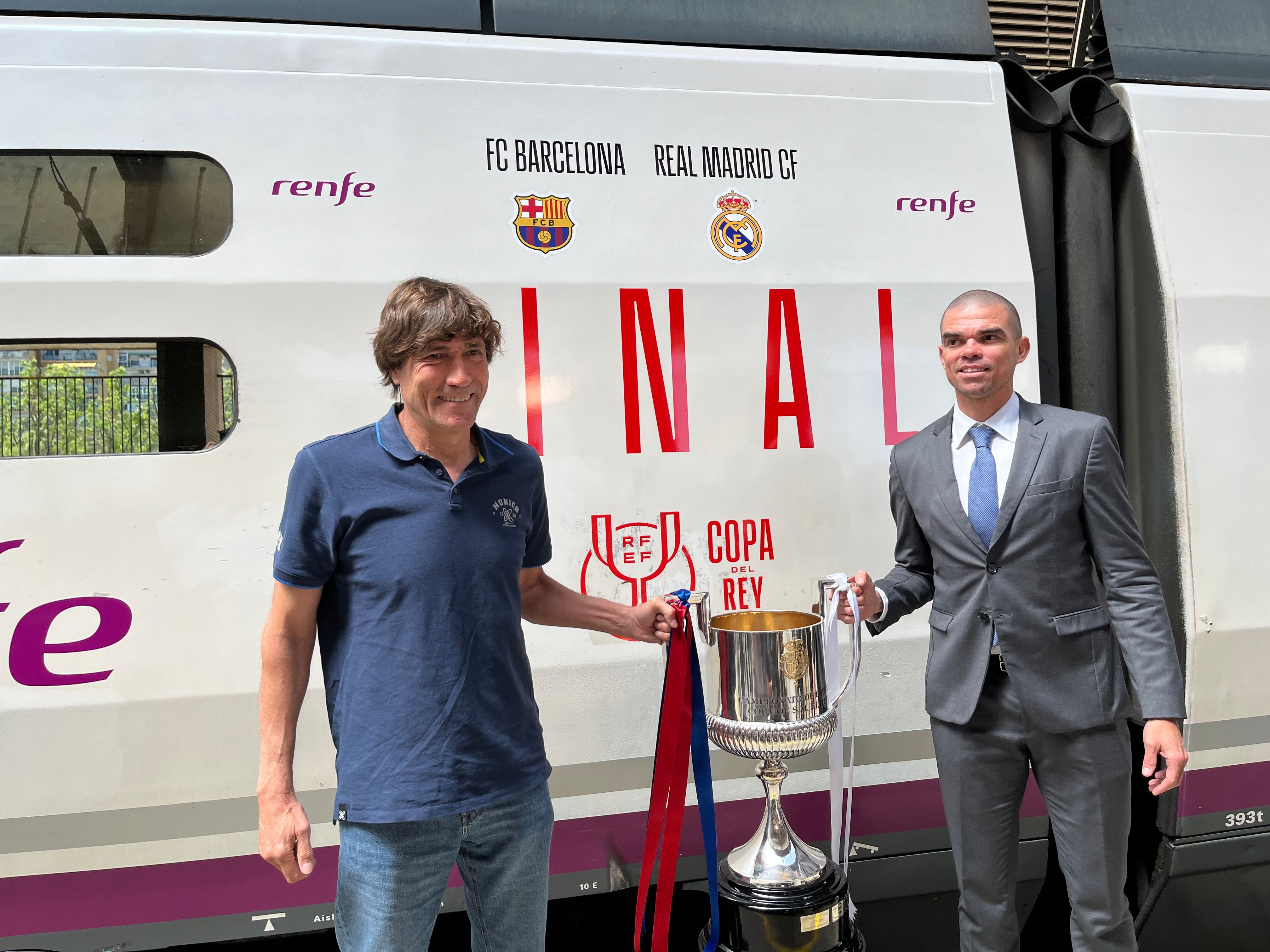 La Copa del Rey llega a Sevilla con una 'segada' de Pepe al presagio de Julio Salinas: "Podéis ir montando la Copa en dirección Barcelona..."